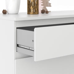 Nova Wide Chest of 6 Drawers (3+3) in White