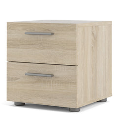 Pepe Bedside 2 Drawers in Oak