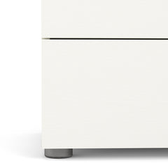 Pepe Wide Chest of 8 Drawers (4+4) in White Woodgrain