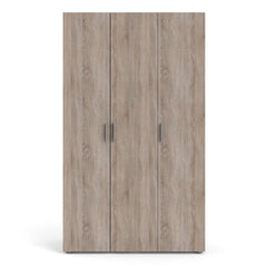 Pepe Wardrobe with 3 doors in Truffle Oak