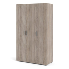 Pepe Wardrobe with 3 doors in Truffle Oak