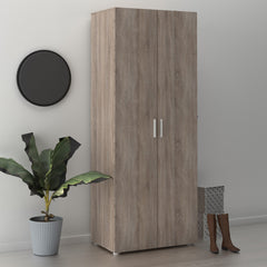 Pepe Wardrobe with 2 doors in Truffle Oak