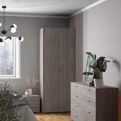 Pepe Wardrobe with 2 doors in Truffle Oak