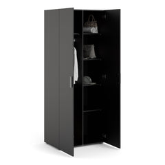 Pepe Wardrobe with 2 doors in Black