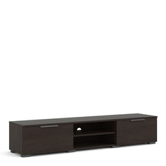 Match TV Unit 2 Drawers 2 Shelf in Rovere Gessato Dark Oak