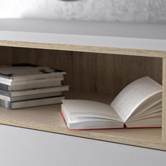 Sideboard 3 Drawers 3 Doors in White and Oak