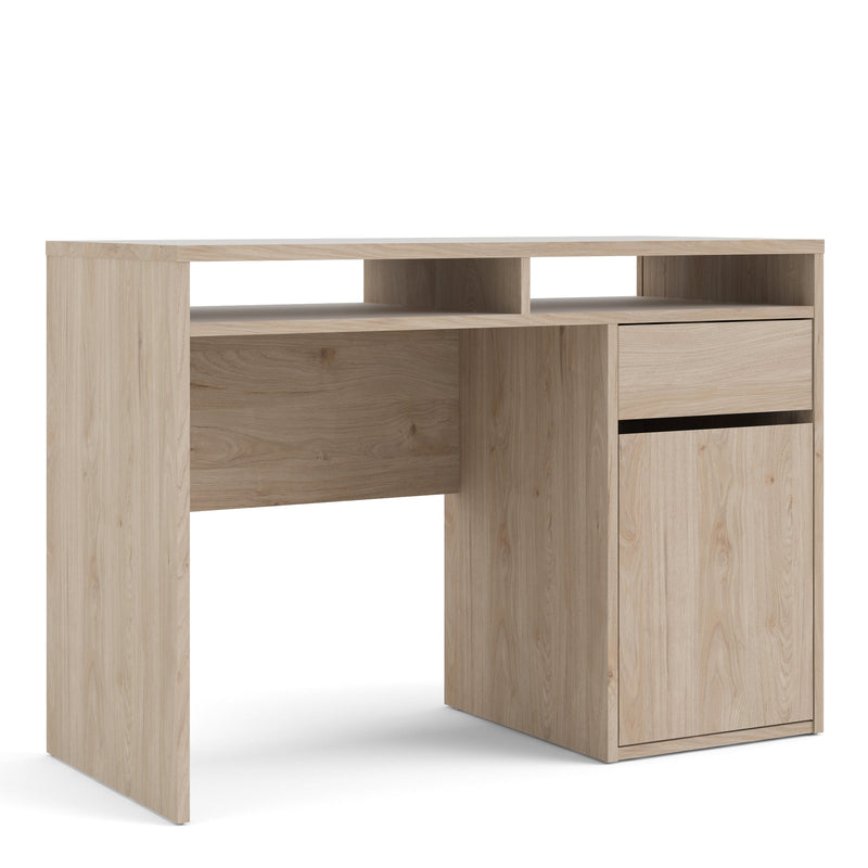 Function Plus Desk 1 Door 1 Drawer in Jackson Hickory Oak