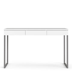 Function Plus Desk 3 Drawers in White