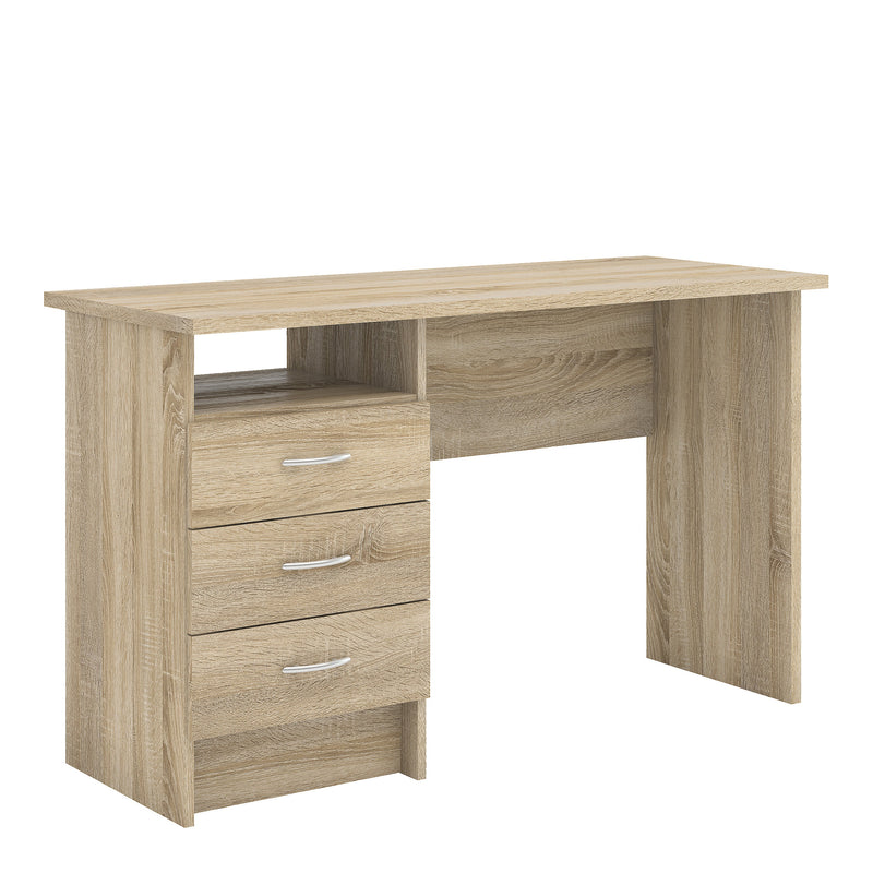 Function Plus Desk 3 Drawers in Oak