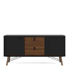 Ry Sideboard 2 doors + 2 drawers Matt Black Walnut