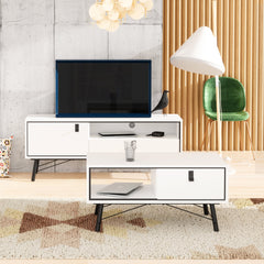 Ry Coffee table with 1 drawer Matt White