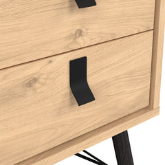 Ry Bedside Cabinet 2 Drawer in Jackson Hickory Oak
