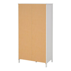 Barcelona Wardrobe with 1 door + 1 mirror door + 2 drawers White