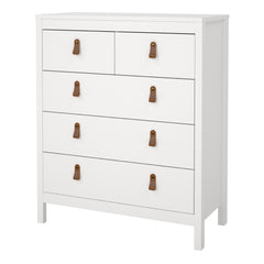 Barcelona Chest 3+2 drawers in White