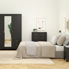 Barcelona Chest 3+2 drawers in Matt Black