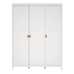 Barcelona Wardrobe with 3 doors in White