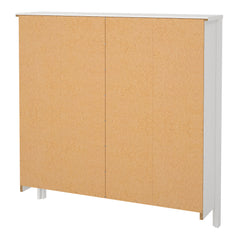 Barcelona Shoe cabinet 4 compartments in White