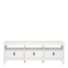 Barcelona Tv-unit 3 drawers in White