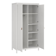 Barcelona Wardrobe with 2 doors in White