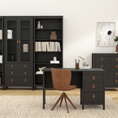 Barcelona Desk 3 drawers Matt Black