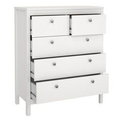 Madrid Chest 3+2 drawers in White