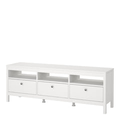 Madrid Tv-unit 3 drawers in White