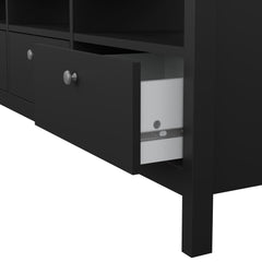 Madrid Tv-unit 3 drawers in Matt Black