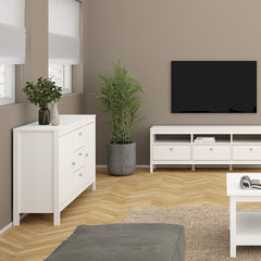 Madrid Sideboard 2 doors + 3 drawers in White