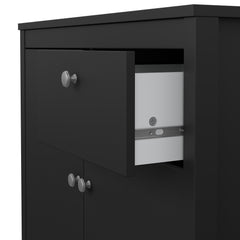 Madrid Sideboard 2 doors + 1 drawer in Matt Black