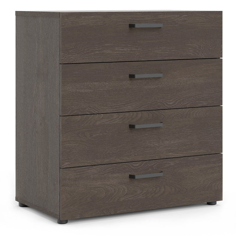 Dallas chest 4 drawers Rovere Gessato Dark Oak