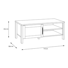 Malte Brun Coffee Table in Waterford Oak