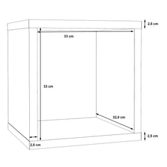 Mauro Singular Storage Unit in Matt White