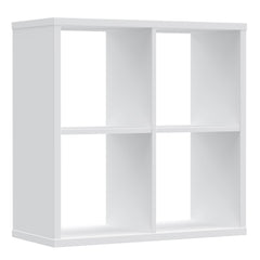 Mauro 2x2 Storage Unit in White High Gloss/White