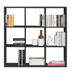 Mauro 3x3 Storage Unit in Matt Black