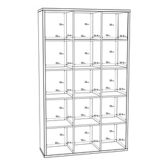 Mauro 3x5 Storage Unit in Sand Oak