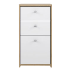 Best Chest Storage Cabinet 2 Drawers 1 Door in Artisan Oak/White