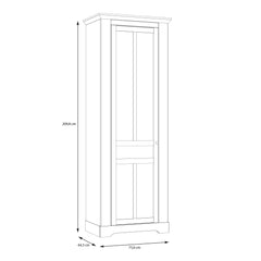 Illopa Hallway Wardrobe in Oak Nelson/Snowy Oak