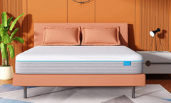 Lux Hybrid Mattress with Breathable Foam & Individually Wrapped Spring & Removable Zip Cover Medium Firm Feel