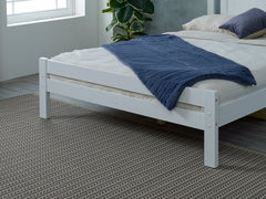 Glory White Wooden Bed Frame