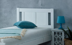 Glory White Wooden Bed Frame