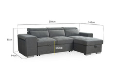 Artemis Sofabed Universal Corner Sofa Bed