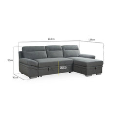 Astra Sofabed Universal Corner Sofa Bed