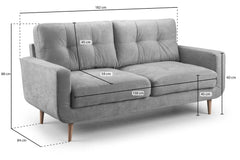 Aurora 2-Seater 3-Seater Sofa and Armchair Grey