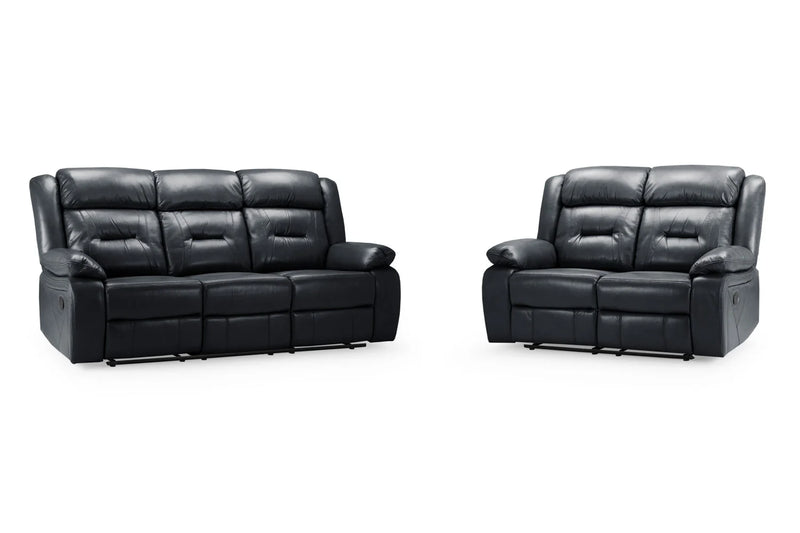 Novie Manual Recliner Sofa 2-Seater 3-Seater Leather Armchair
