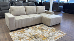 Hugo Fabric Right/Left Hand Facing Corner Sofabed with Storage