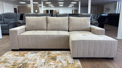 Hugo Fabric Right/Left Hand Facing Corner Sofabed with Storage