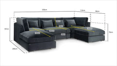 Belgravia U Shape Corner Sofa