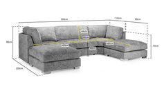 Bishop Fullback Sofa U Shape Corner