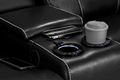 Galaxy Tech Recliner Sofa 2-Seater 3-Seater & Armchair