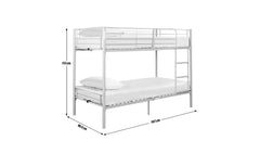 Toddler Strong Metal Bunk Beds for kids - Silver